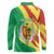 Senegal Independence Day Long Sleeve Polo Shirt Coat Of Arms Grunge Style