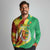 Senegal Independence Day Long Sleeve Polo Shirt Coat Of Arms Grunge Style