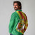 Senegal Independence Day Long Sleeve Polo Shirt Coat Of Arms Grunge Style