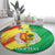 Senegal Independence Day Round Carpet Coat Of Arms Grunge Style