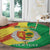 Senegal Independence Day Round Carpet Coat Of Arms Grunge Style