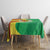 Senegal Independence Day Tablecloth Coat Of Arms Grunge Style