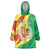 Senegal Independence Day Wearable Blanket Hoodie Coat Of Arms Grunge Style