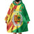 Senegal Independence Day Wearable Blanket Hoodie Coat Of Arms Grunge Style