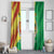 Senegal Independence Day Window Curtain Coat Of Arms Grunge Style