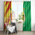 Senegal Independence Day Window Curtain Coat Of Arms Grunge Style