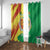 Senegal Independence Day Window Curtain Coat Of Arms Grunge Style