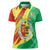 Senegal Independence Day Women Polo Shirt Coat Of Arms Grunge Style