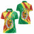 Senegal Independence Day Women Polo Shirt Coat Of Arms Grunge Style