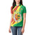 Senegal Independence Day Women Polo Shirt Coat Of Arms Grunge Style