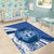 Greece Independence Day Area Rug Greek Pattern With Dolphins