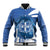 Greece Independence Day Baseball Jacket Greek Pattern With Dolphins