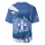 Greece Independence Day Baseball Jersey Greek Pattern With Dolphins