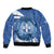 Greece Independence Day Bomber Jacket Greek Pattern With Dolphins