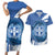 Greece Independence Day Couples Matching Short Sleeve Bodycon Dress and Hawaiian Shirt Greek Pattern With Dolphins