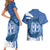 Greece Independence Day Couples Matching Short Sleeve Bodycon Dress and Hawaiian Shirt Greek Pattern With Dolphins