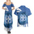 Greece Independence Day Couples Matching Summer Maxi Dress and Hawaiian Shirt Greek Pattern With Dolphins