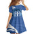 Greece Independence Day Family Matching Off Shoulder Short Dress and Hawaiian Shirt Greek Pattern With Dolphins