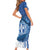 Greece Independence Day Family Matching Short Sleeve Bodycon Dress and Hawaiian Shirt Greek Pattern With Dolphins