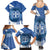 Greece Independence Day Family Matching Summer Maxi Dress and Hawaiian Shirt Greek Pattern With Dolphins