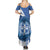 Greece Independence Day Family Matching Summer Maxi Dress and Hawaiian Shirt Greek Pattern With Dolphins