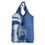 Greece Independence Day Grocery Bag Greek Pattern With Dolphins