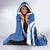 Greece Independence Day Hooded Blanket Greek Pattern With Dolphins