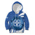 Greece Independence Day Kid Hoodie Greek Pattern With Dolphins