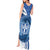 Greece Independence Day Tank Maxi Dress Greek Pattern With Dolphins