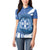 Greece Independence Day Women Polo Shirt Greek Pattern With Dolphins