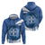 Greece Independence Day Zip Hoodie Greek Pattern With Dolphins