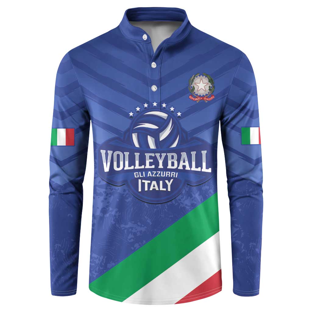 Custom Italy Volleyball Button Sweatshirt 2025 Gli Azzurri