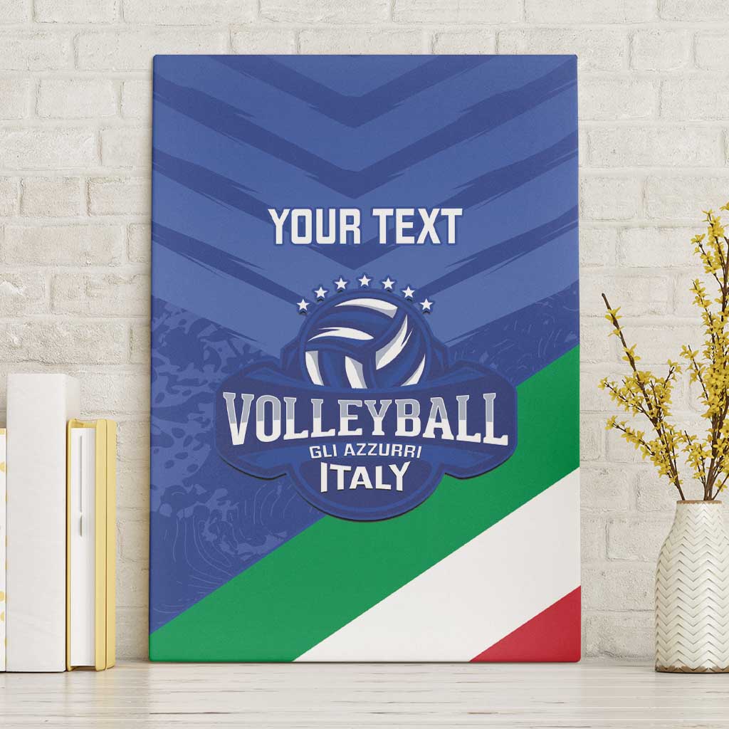 Custom Italy Volleyball Canvas Wall Art 2025 Gli Azzurri