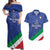 Custom Italy Volleyball Couples Matching Off Shoulder Maxi Dress and Hawaiian Shirt 2025 Gli Azzurri