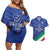 Custom Italy Volleyball Couples Matching Off Shoulder Short Dress and Hawaiian Shirt 2025 Gli Azzurri