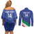 Custom Italy Volleyball Couples Matching Off Shoulder Short Dress and Long Sleeve Button Shirt 2025 Gli Azzurri