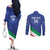 Custom Italy Volleyball Couples Matching Off The Shoulder Long Sleeve Dress and Long Sleeve Button Shirt 2025 Gli Azzurri