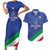 Custom Italy Volleyball Couples Matching Short Sleeve Bodycon Dress and Hawaiian Shirt 2025 Gli Azzurri