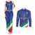 Custom Italy Volleyball Couples Matching Tank Maxi Dress and Long Sleeve Button Shirt 2025 Gli Azzurri