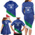 Custom Italy Volleyball Family Matching Long Sleeve Bodycon Dress and Hawaiian Shirt 2025 Gli Azzurri