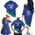 Custom Italy Volleyball Family Matching Off The Shoulder Long Sleeve Dress and Hawaiian Shirt 2025 Gli Azzurri