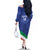 Custom Italy Volleyball Family Matching Off The Shoulder Long Sleeve Dress and Hawaiian Shirt 2025 Gli Azzurri