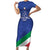 Custom Italy Volleyball Family Matching Short Sleeve Bodycon Dress and Hawaiian Shirt 2025 Gli Azzurri