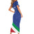 Custom Italy Volleyball Family Matching Short Sleeve Bodycon Dress and Hawaiian Shirt 2025 Gli Azzurri