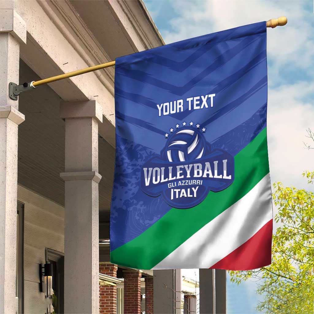 Custom Italy Volleyball Garden Flag 2025 Gli Azzurri