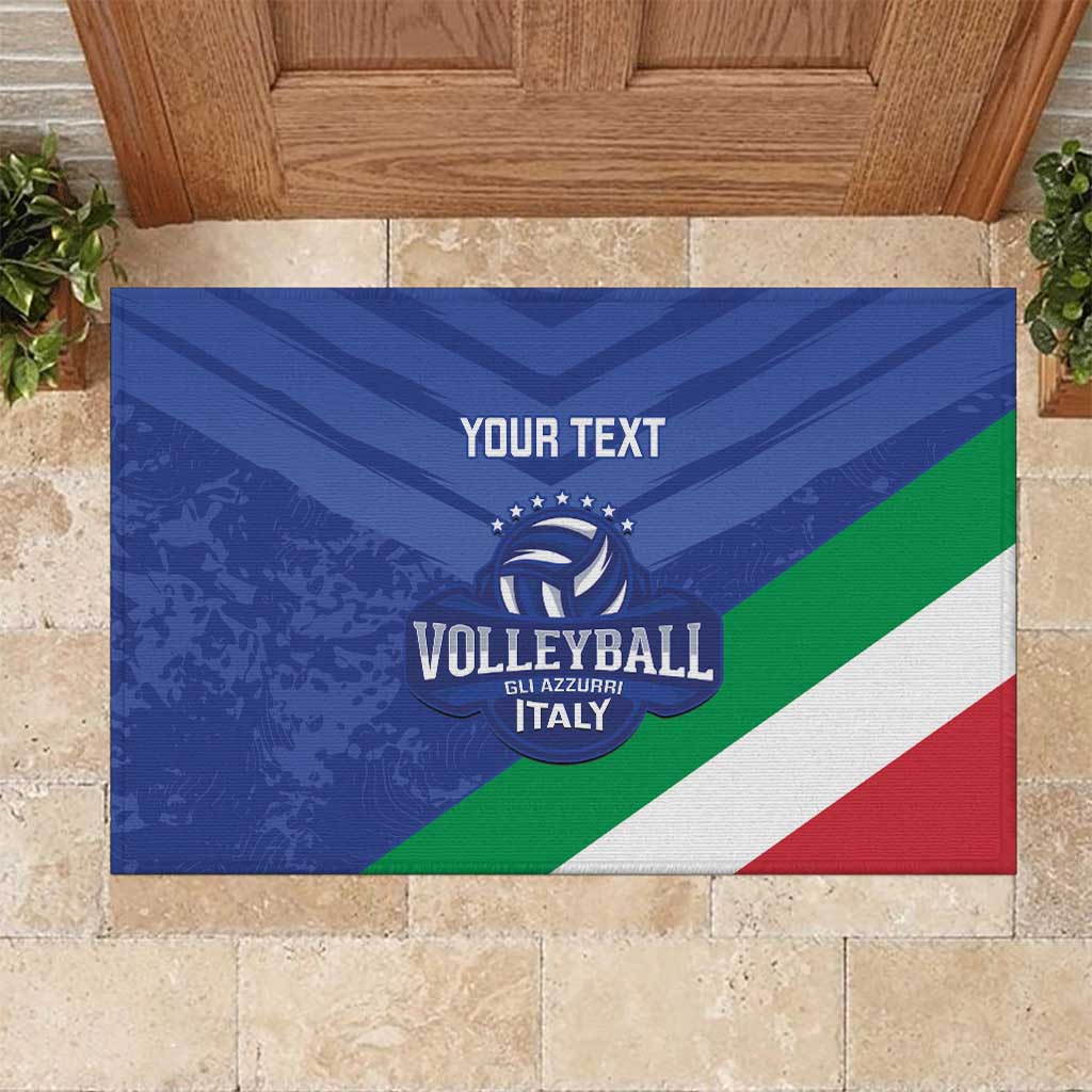 Custom Italy Volleyball Rubber Doormat 2025 Gli Azzurri