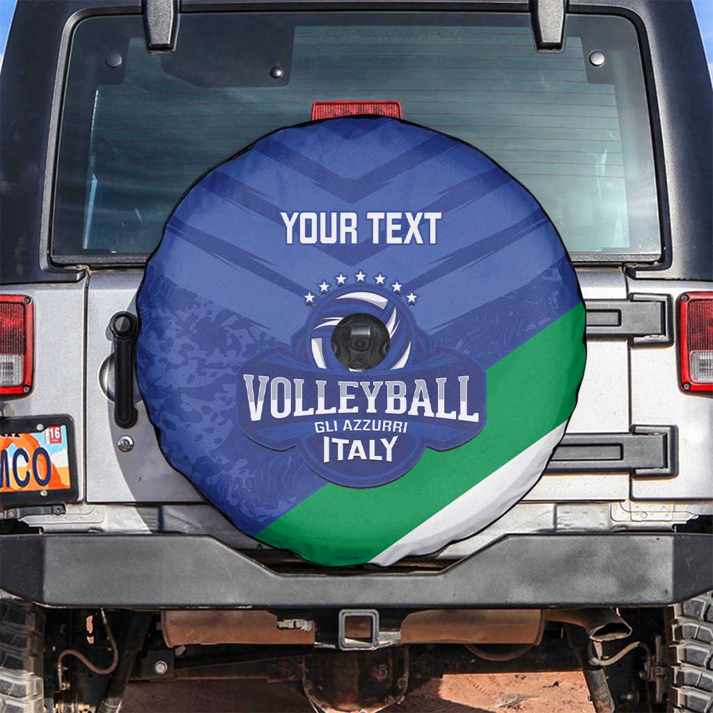 Custom Italy Volleyball Spare Tire Cover 2025 Gli Azzurri