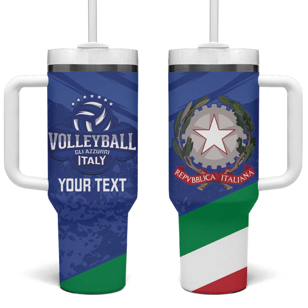 Custom Italy Volleyball Tumbler With Handle 2025 Gli Azzurri