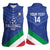 Custom Italy Volleyball Women Sleeveless Polo Shirt 2025 Gli Azzurri