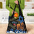 Israel Memorial Day Grocery Bag Red Everlasting Flower With Candle Light